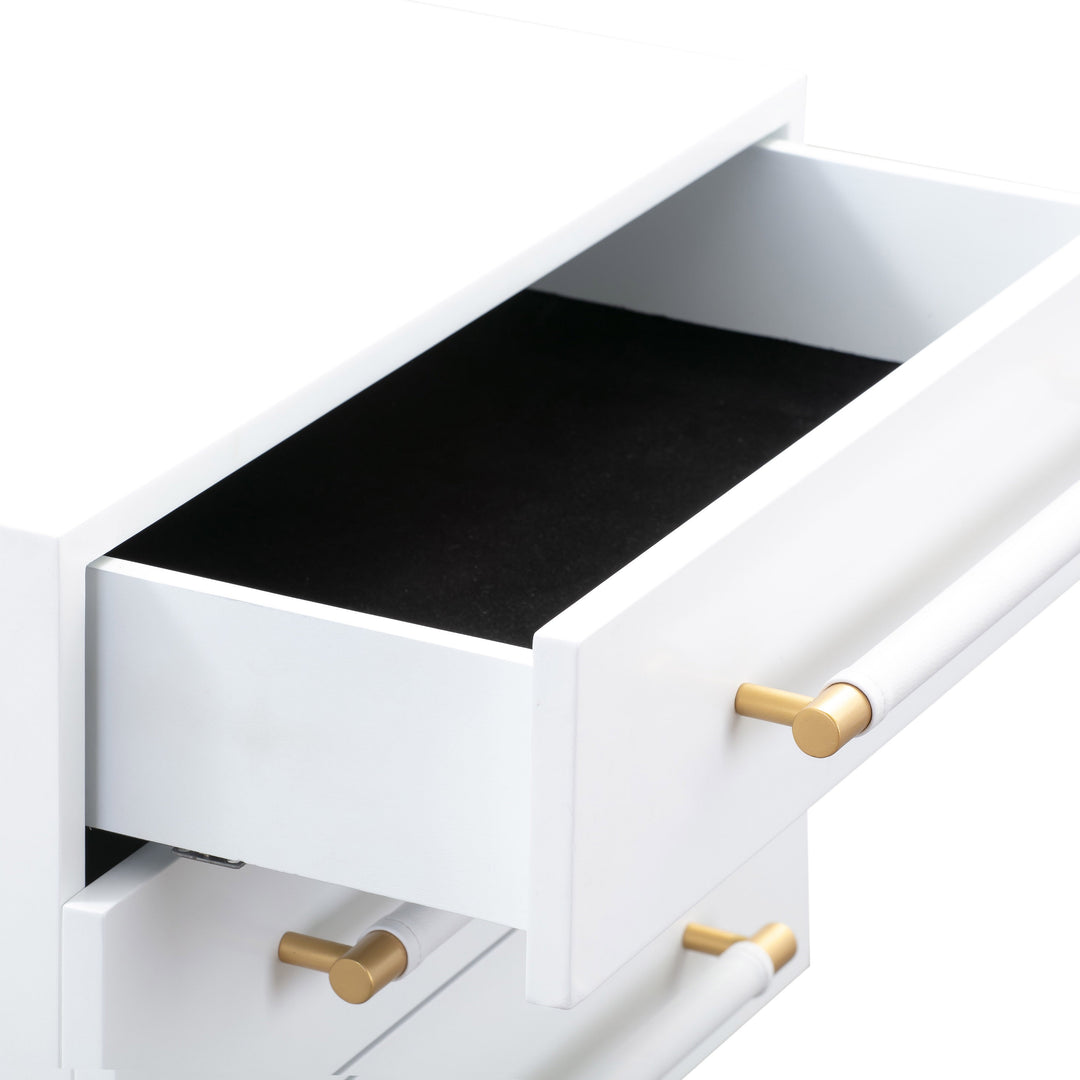 TOV Furniture Trident White Nightstand NIGHTSTANDS