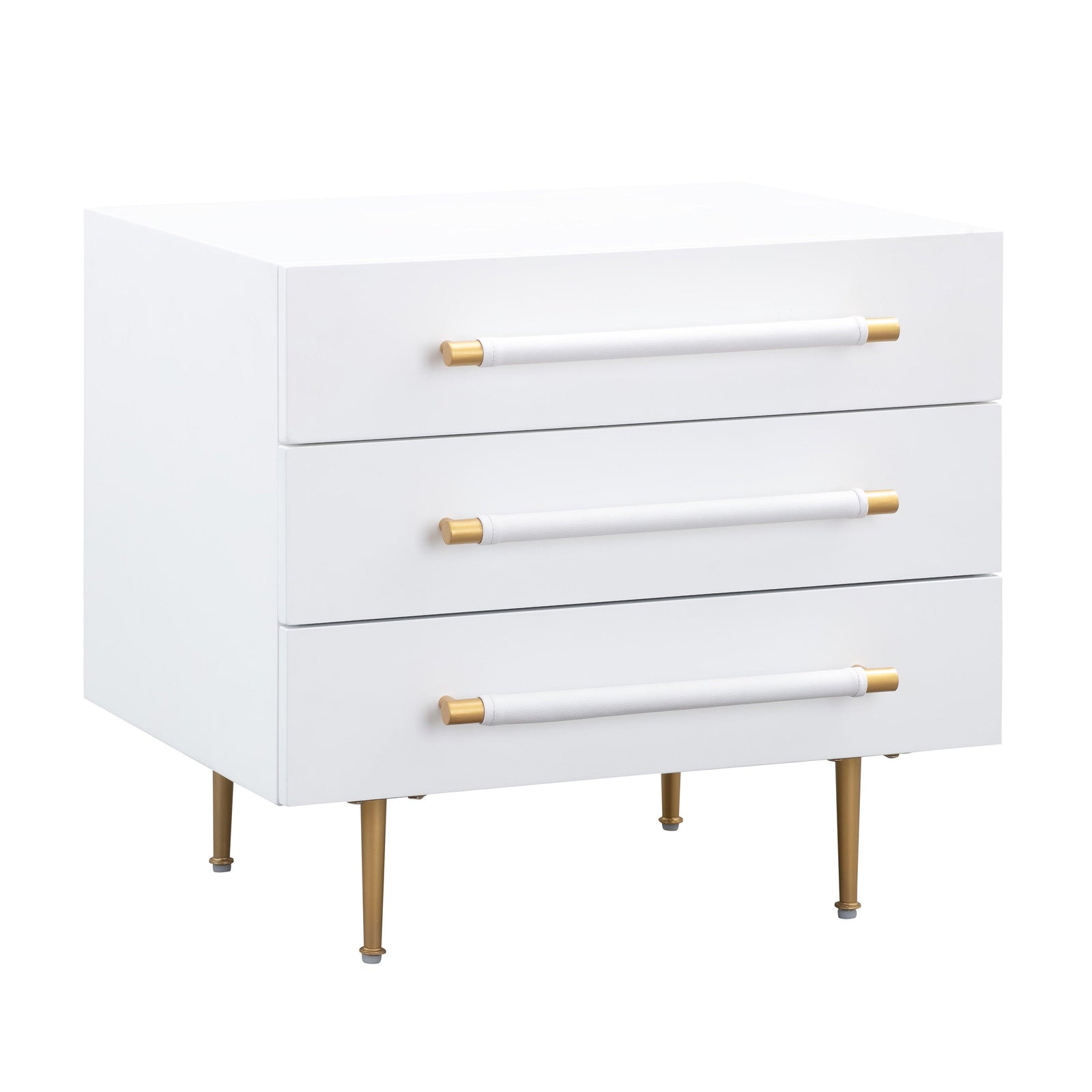 TOV Furniture Trident White Nightstand NIGHTSTANDS