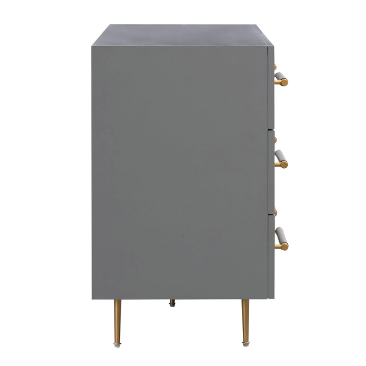 TOV Furniture Trident Grey 6 Drawer Dresser DRESSERS