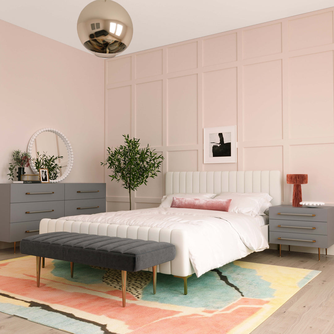 TOV Furniture Trident Grey 6 Drawer Dresser DRESSERS