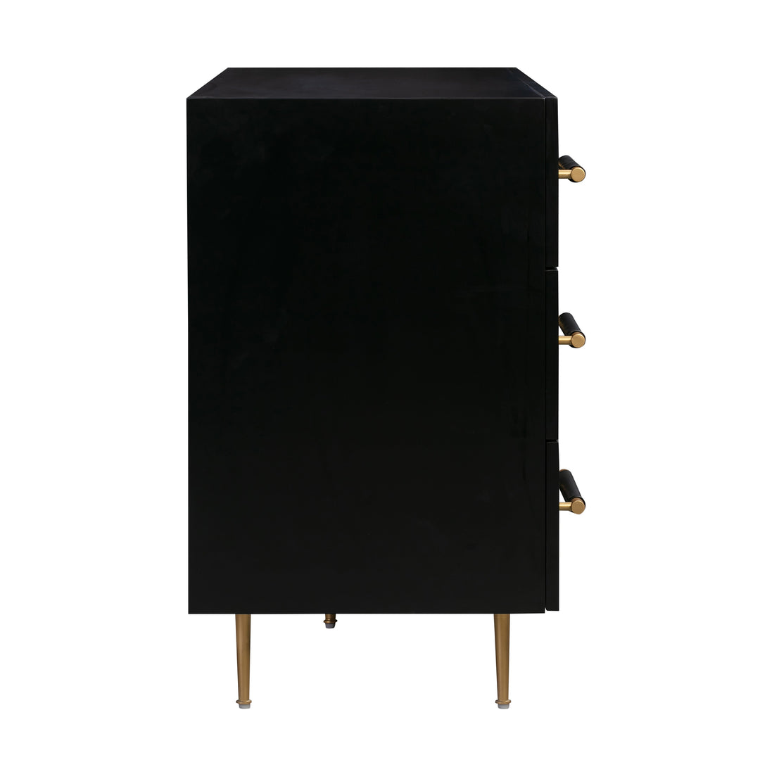 TOV Furniture Trident Black 6 Drawer Dresser DRESSERS