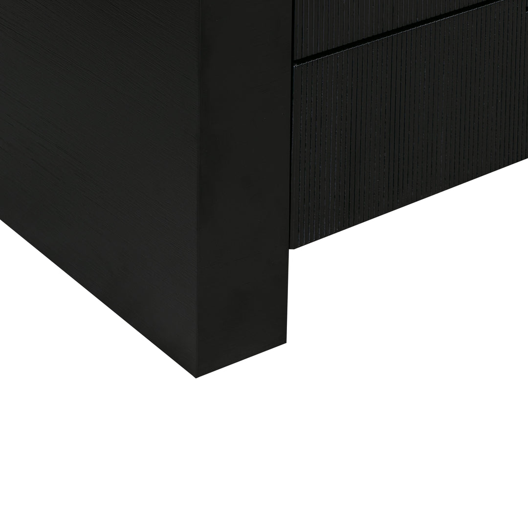 TOV Furniture Hump 6 Drawer Black Dresser DRESSERS