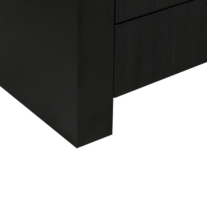 TOV Furniture Hump 6 Drawer Black Dresser DRESSERS