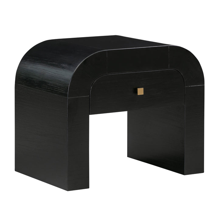 American Home Furniture | TOV Furniture - Hump Black Nightstand