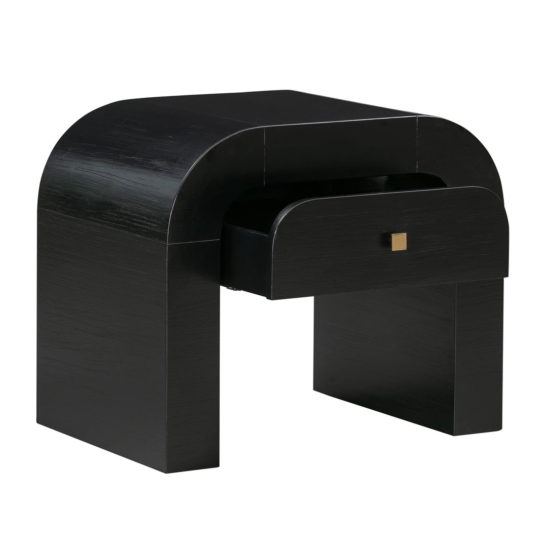 TOV Furniture Hump Black Nightstand NIGHTSTANDS