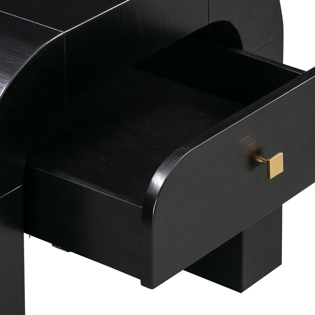 American Home Furniture | TOV Furniture - Hump Black Nightstand
