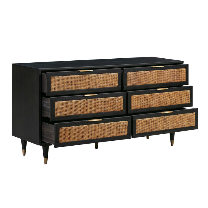 TOV Furniture Sierra Noir 6 Drawer Dresser DRESSERS