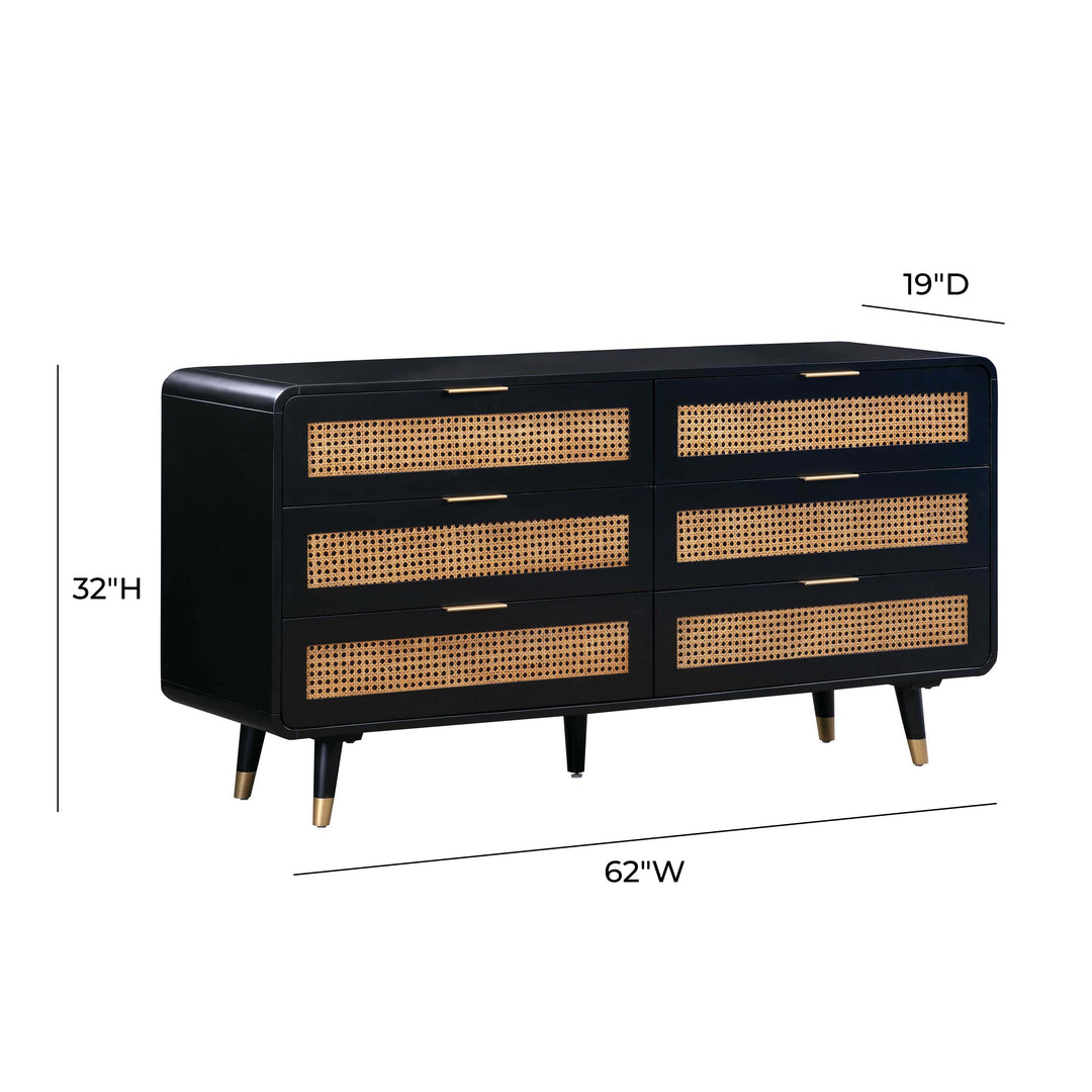 TOV Furniture Christine 6 Drawer Dresser DRESSERS