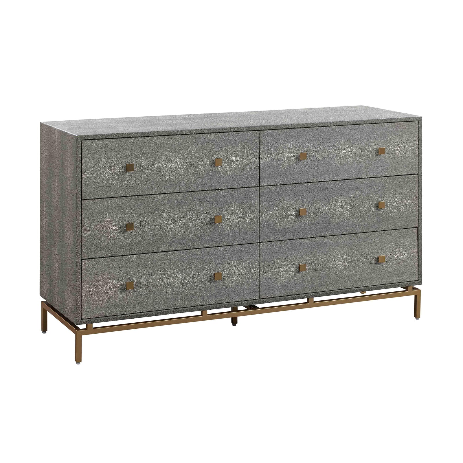 TOV Furniture Pesce Shagreen 6 Drawer Dresser DRESSERS