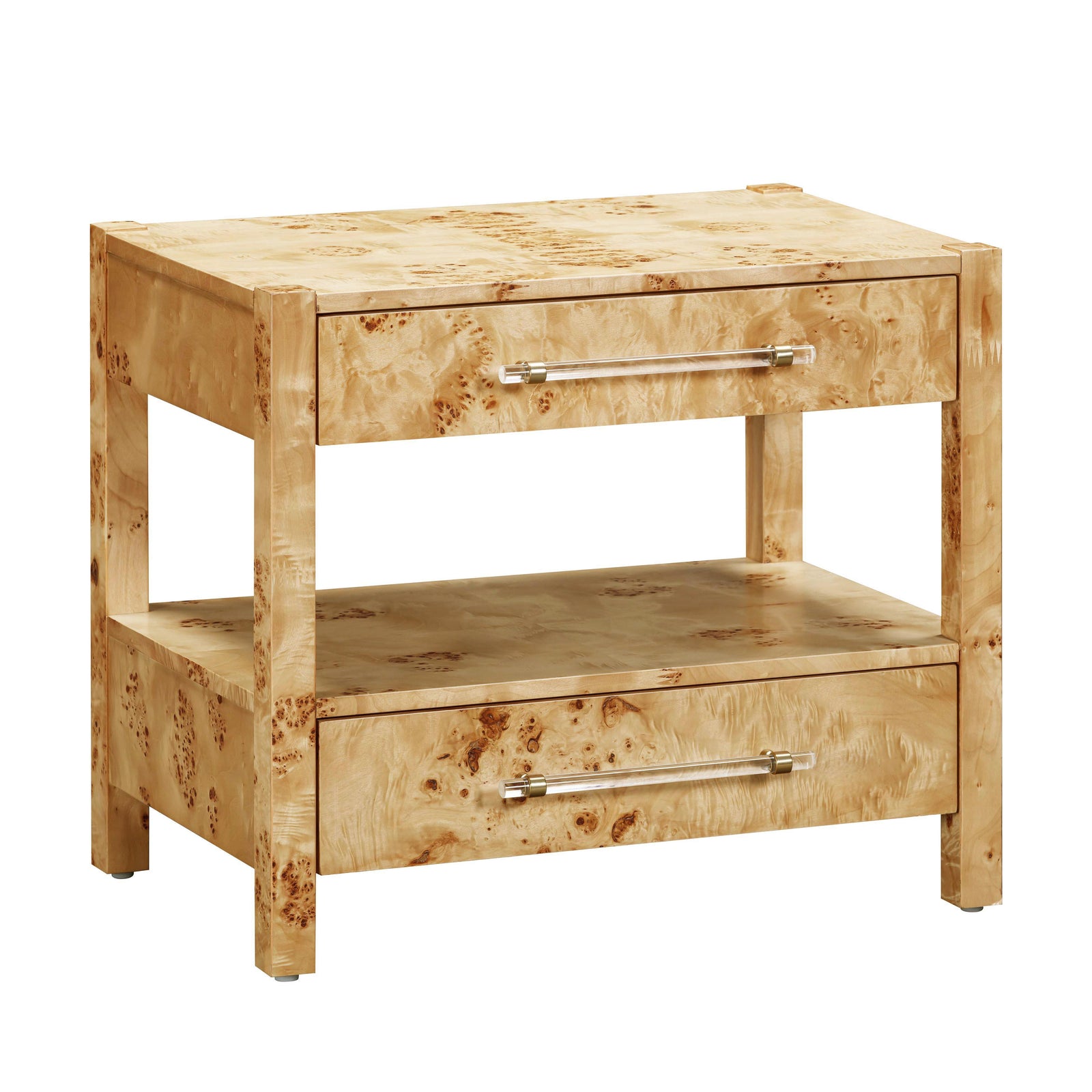 TOV Furniture Brandyss Natural Burl Nightstand NIGHTSTANDS
