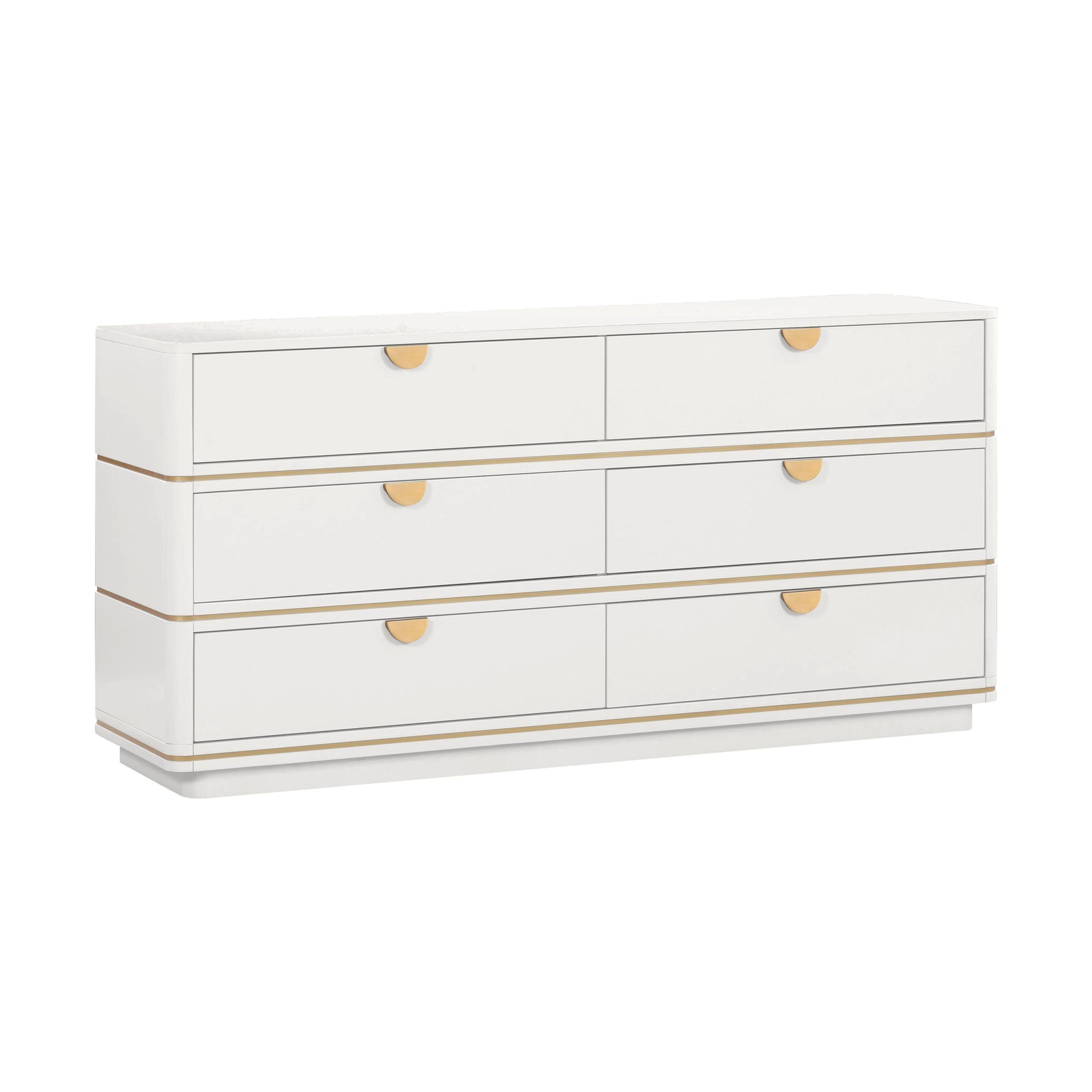 TOV Furniture Julieta Cream 6 Drawer Dresser DRESSERS