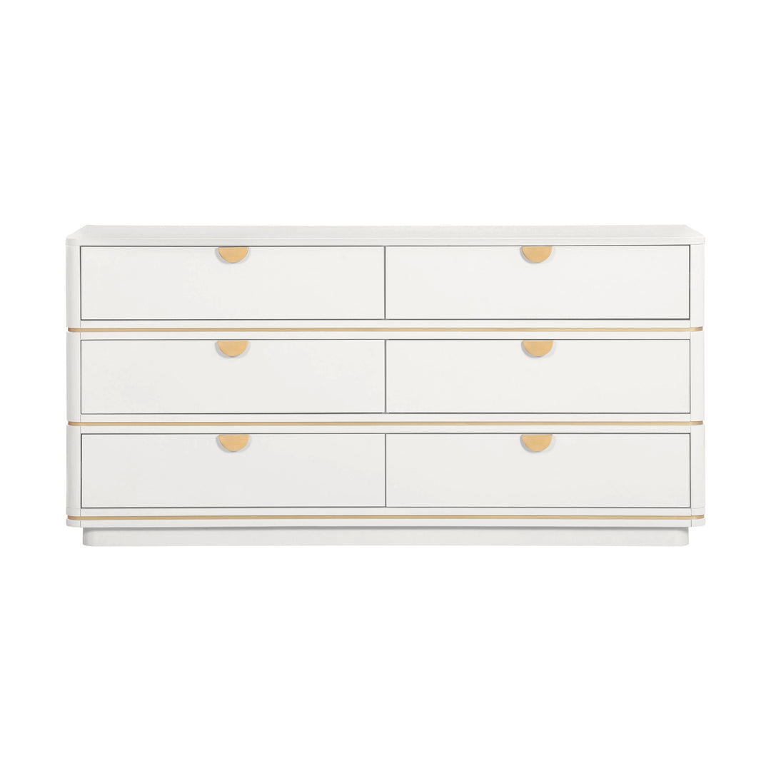 TOV Furniture Julieta Cream 6 Drawer Dresser DRESSERS