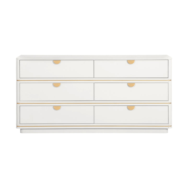 TOV Furniture Julieta Cream 6 Drawer Dresser DRESSERS