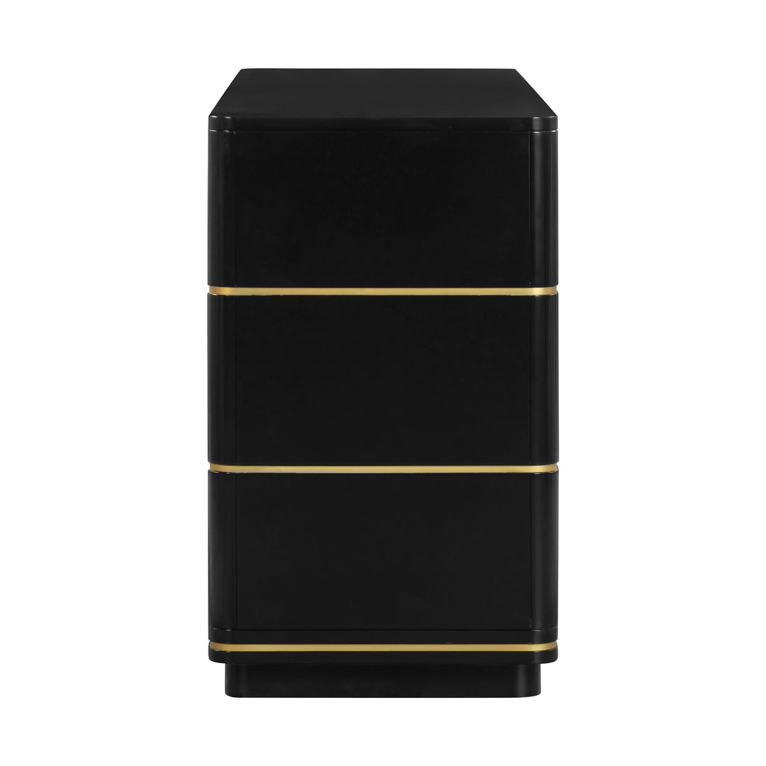 TOV Furniture Julieta Black 6 Drawer Dresser DRESSERS