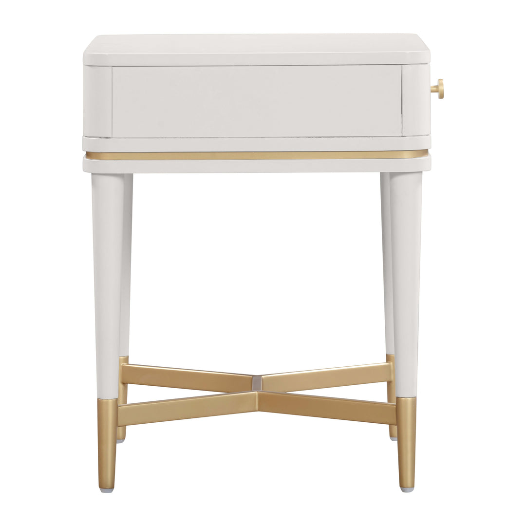TOV Furniture Julieta Cream Nightstand NIGHTSTANDS