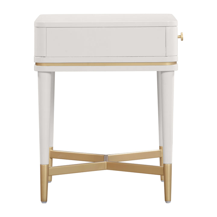 TOV Furniture Julieta Cream Nightstand NIGHTSTANDS