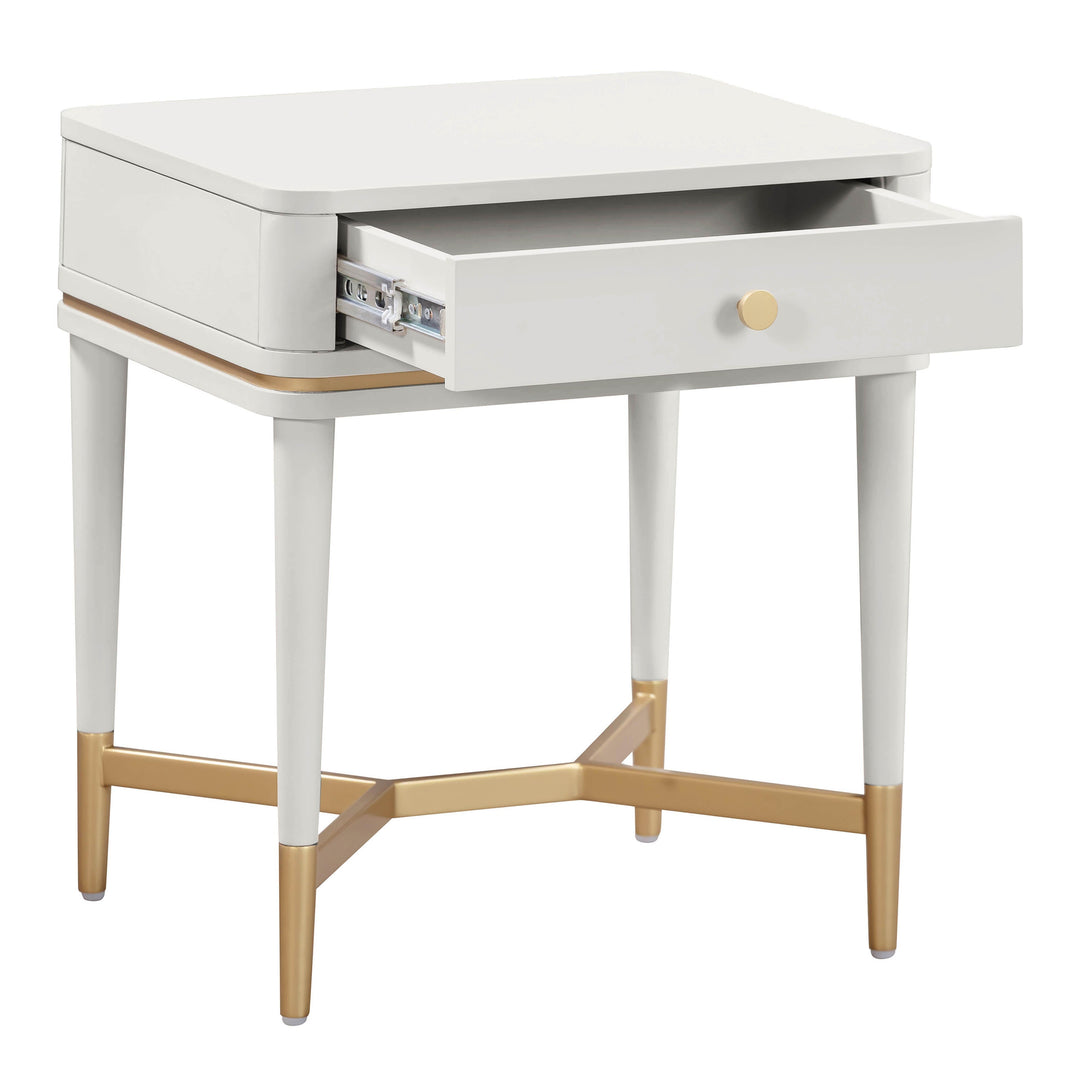 TOV Furniture Julieta Cream Nightstand NIGHTSTANDS