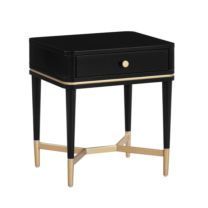 American Home Furniture | TOV Furniture - Julieta Black Nightstand