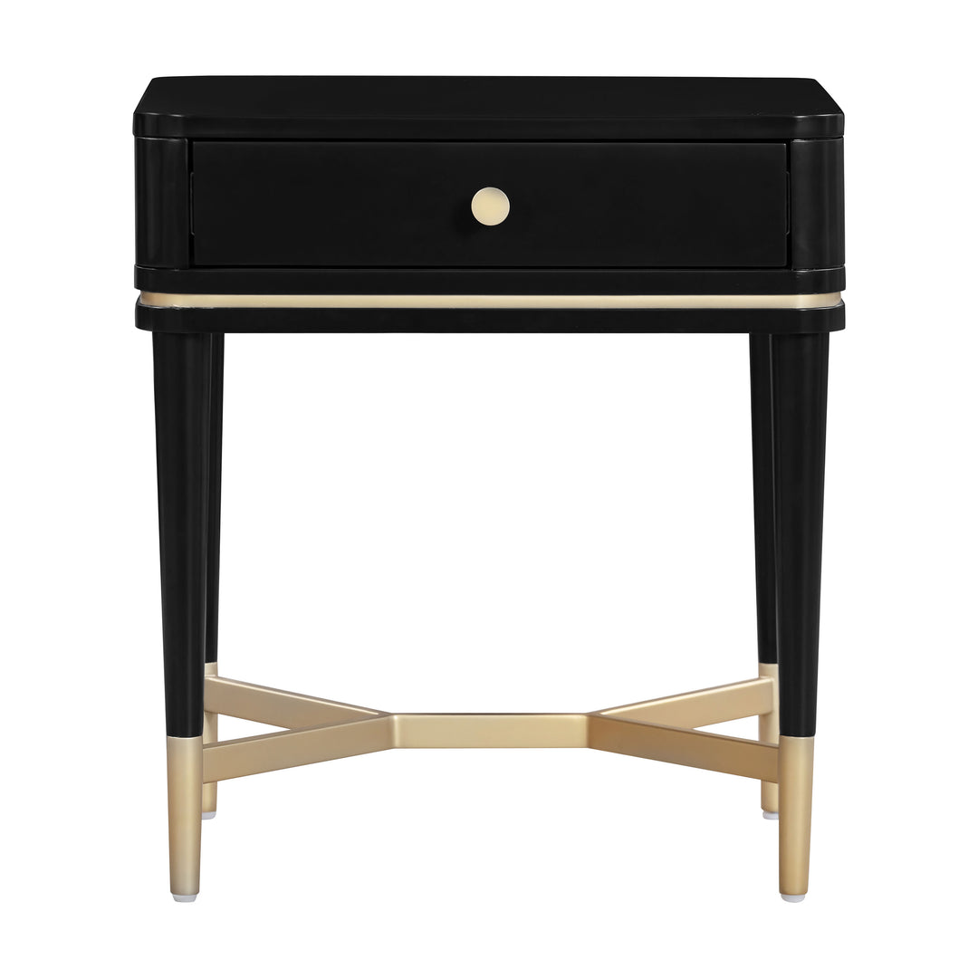 American Home Furniture | TOV Furniture - Julieta Black Nightstand