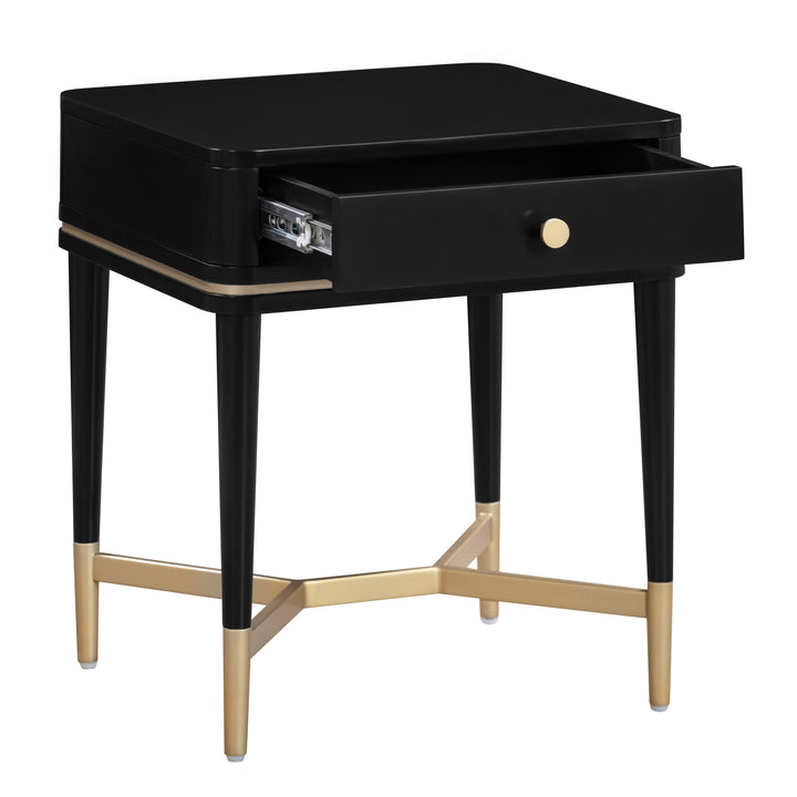 American Home Furniture | TOV Furniture - Julieta Black Nightstand