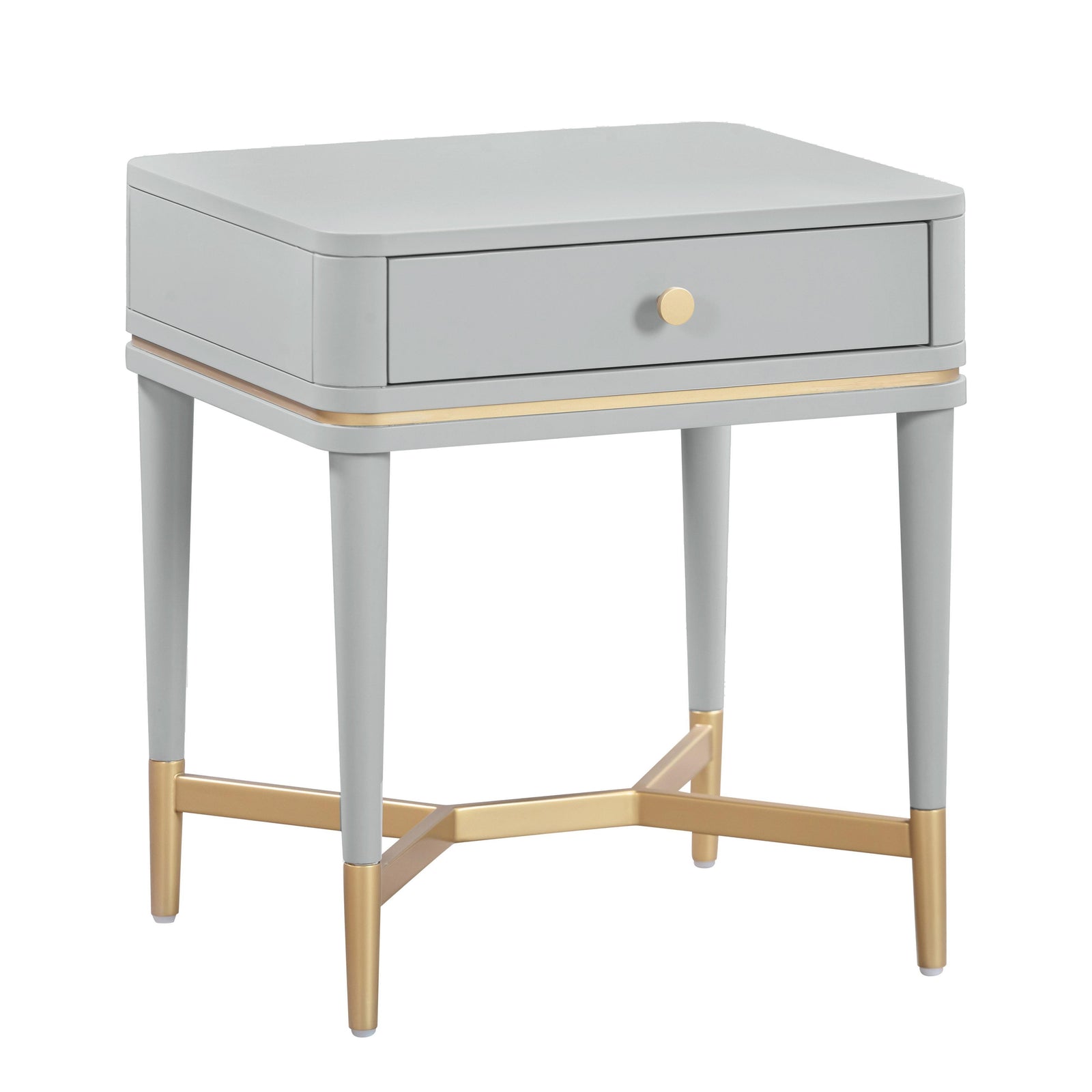 TOV Furniture Julieta Grey Nightstand NIGHTSTANDS