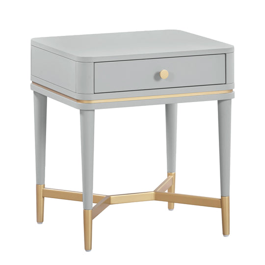 TOV Furniture Julieta Grey Nightstand NIGHTSTANDS