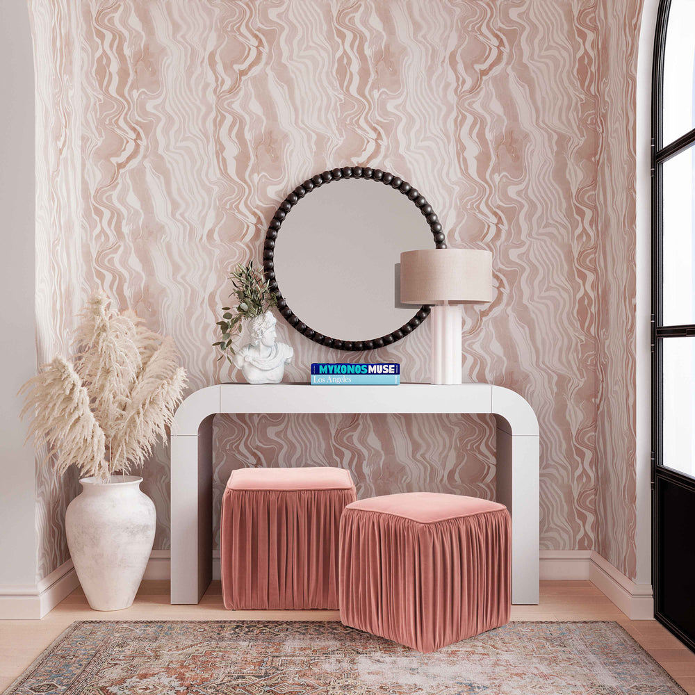 American Home Furniture | TOV Furniture - Baria Black Wooden Mirror