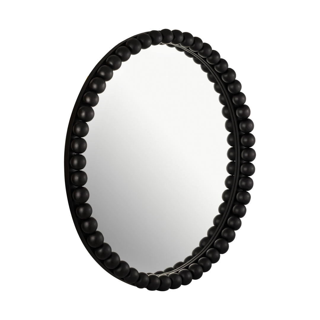 American Home Furniture | TOV Furniture - Baria Black Wooden Mirror