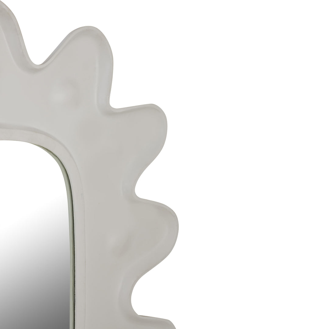 TOV Furniture Genesis Mirror in White WALL MIRRORS