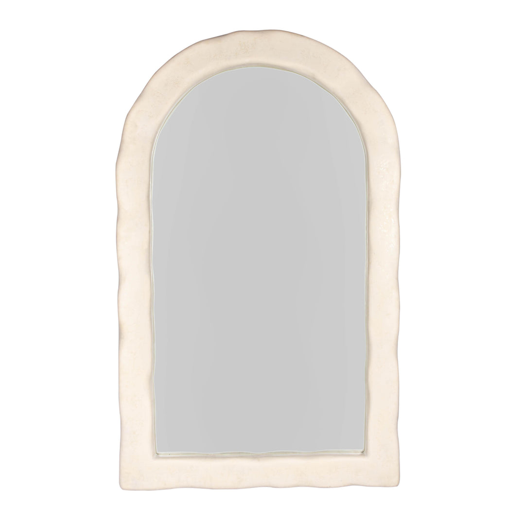 TOV Furniture Kaia Cream Textured Floor Mirror FLOOR MIRRORS