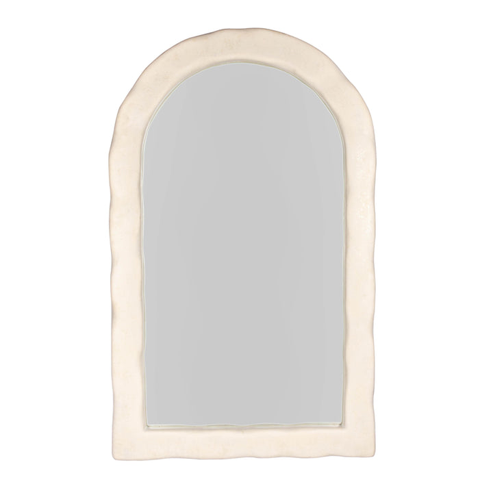 TOV Furniture Kaia Cream Textured Floor Mirror FLOOR MIRRORS