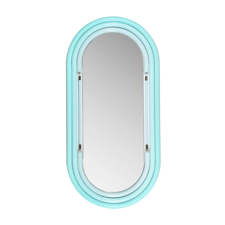 American Home Furniture | TOV Furniture - Neon Large Wall Mirror in Blue