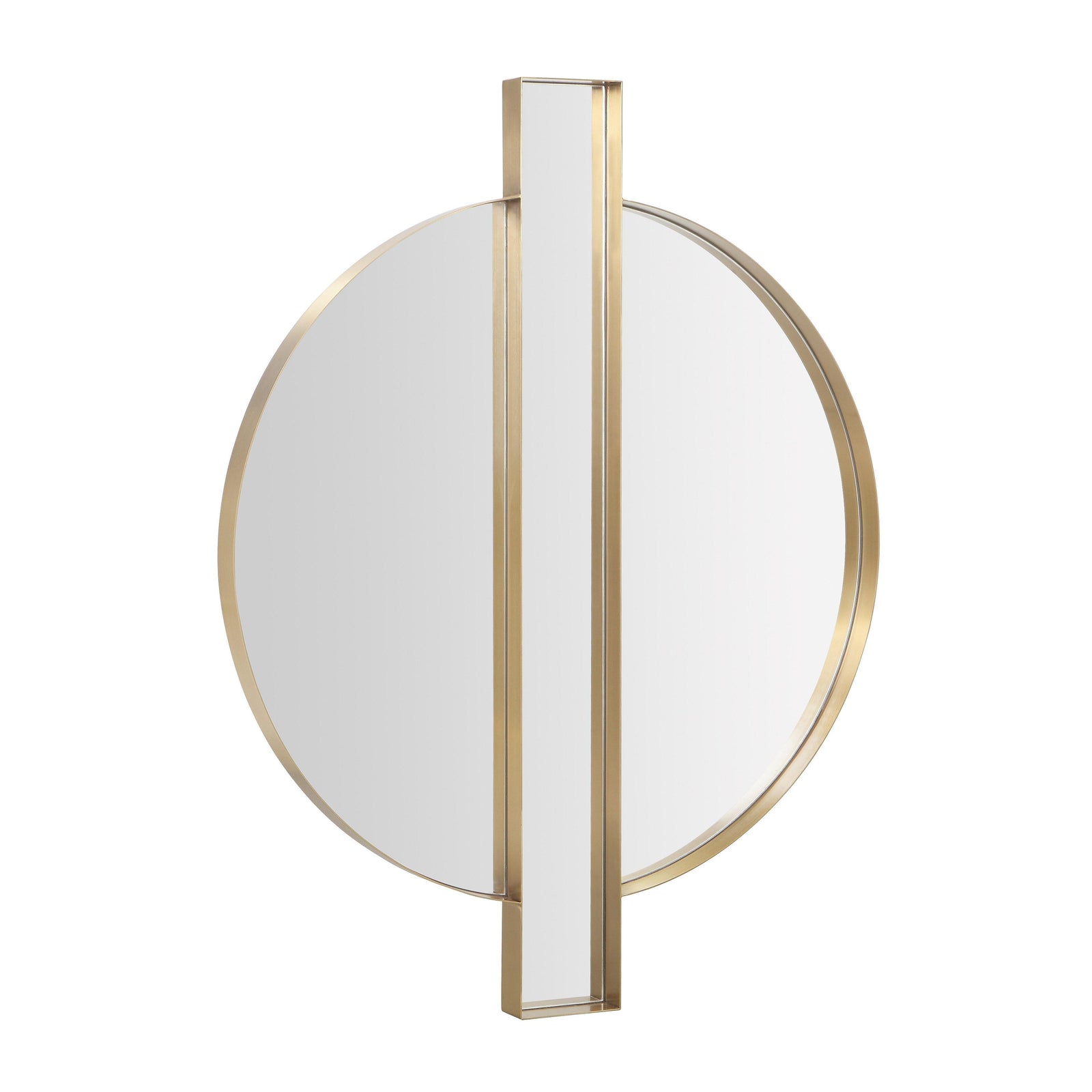 TOV Furniture Carri Gold Round Wall Mirror WALL MIRRORS