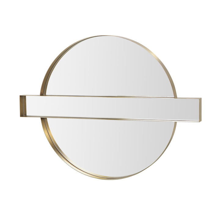 American Home Furniture | TOV Furniture - Carri Gold Round Wall Mirror