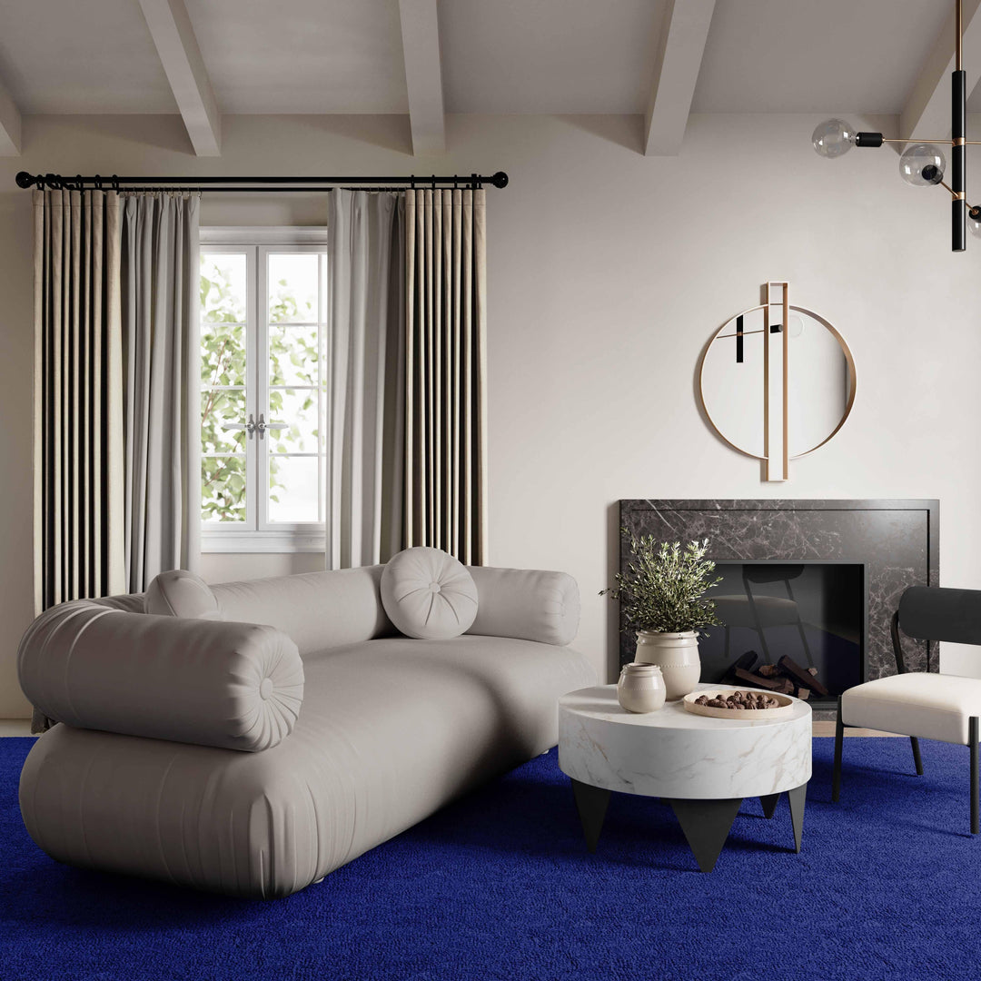 TOV Furniture Carri Gold Round Wall Mirror WALL MIRRORS