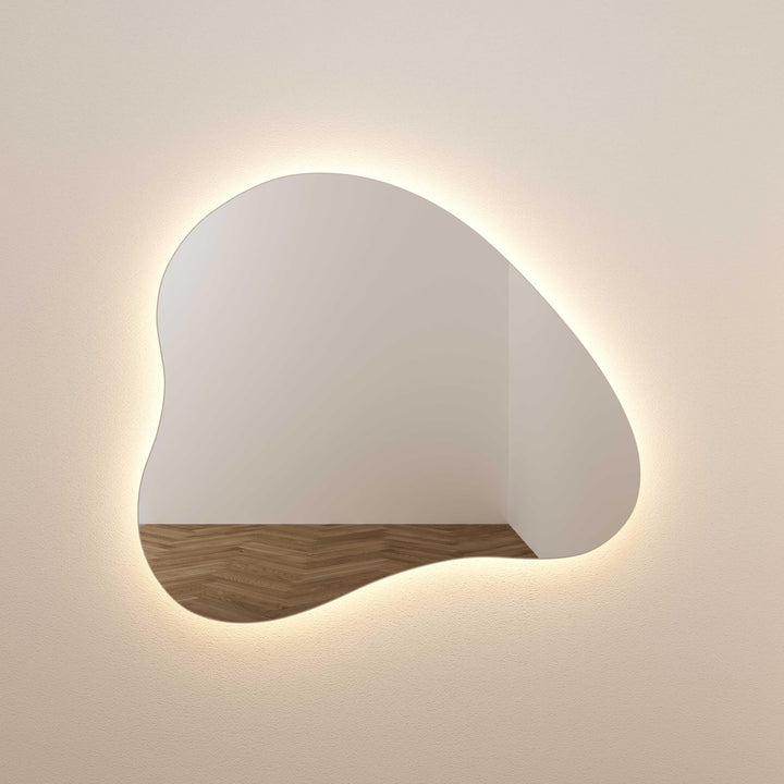 American Home Furniture | TOV Furniture - Phoebe LED Teardrop Wall Mirror