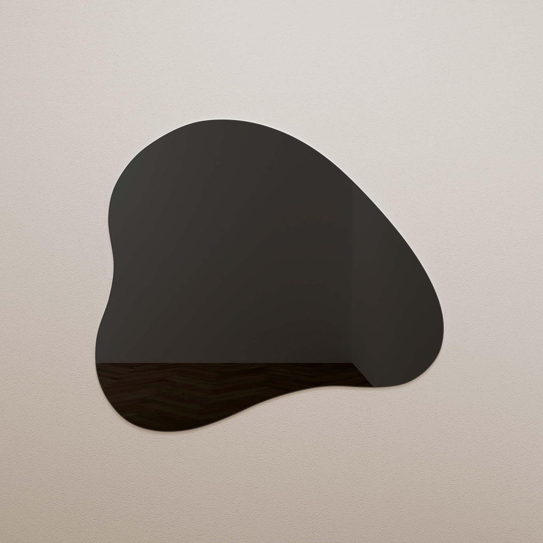 American Home Furniture | TOV Furniture - Phoebe LED Teardrop Black Tinted Wall Mirror