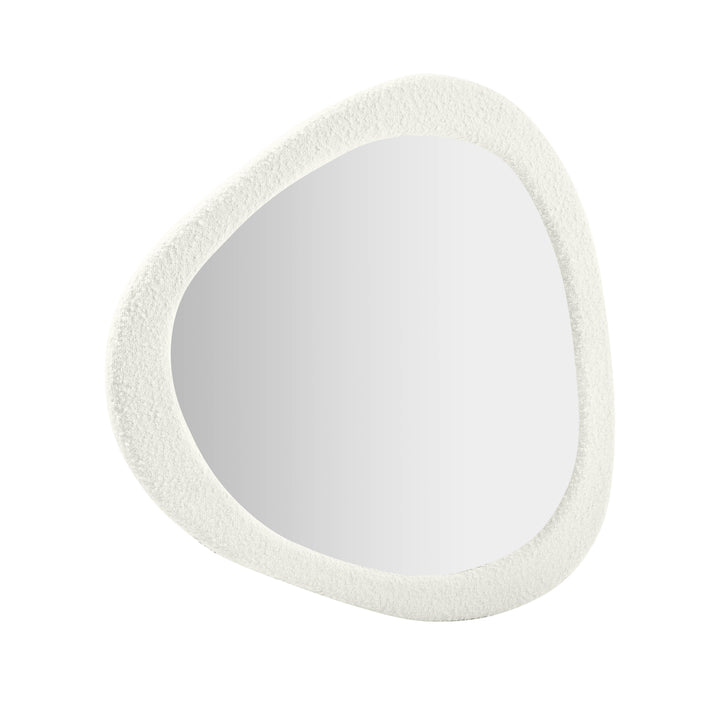 American Home Furniture | TOV Furniture - Klaryss Boucle Triangular Mirror