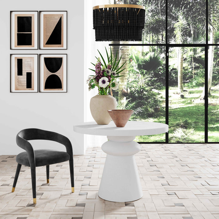 TOV Furniture Lupita White 42" Dinette Table DINING TABLES