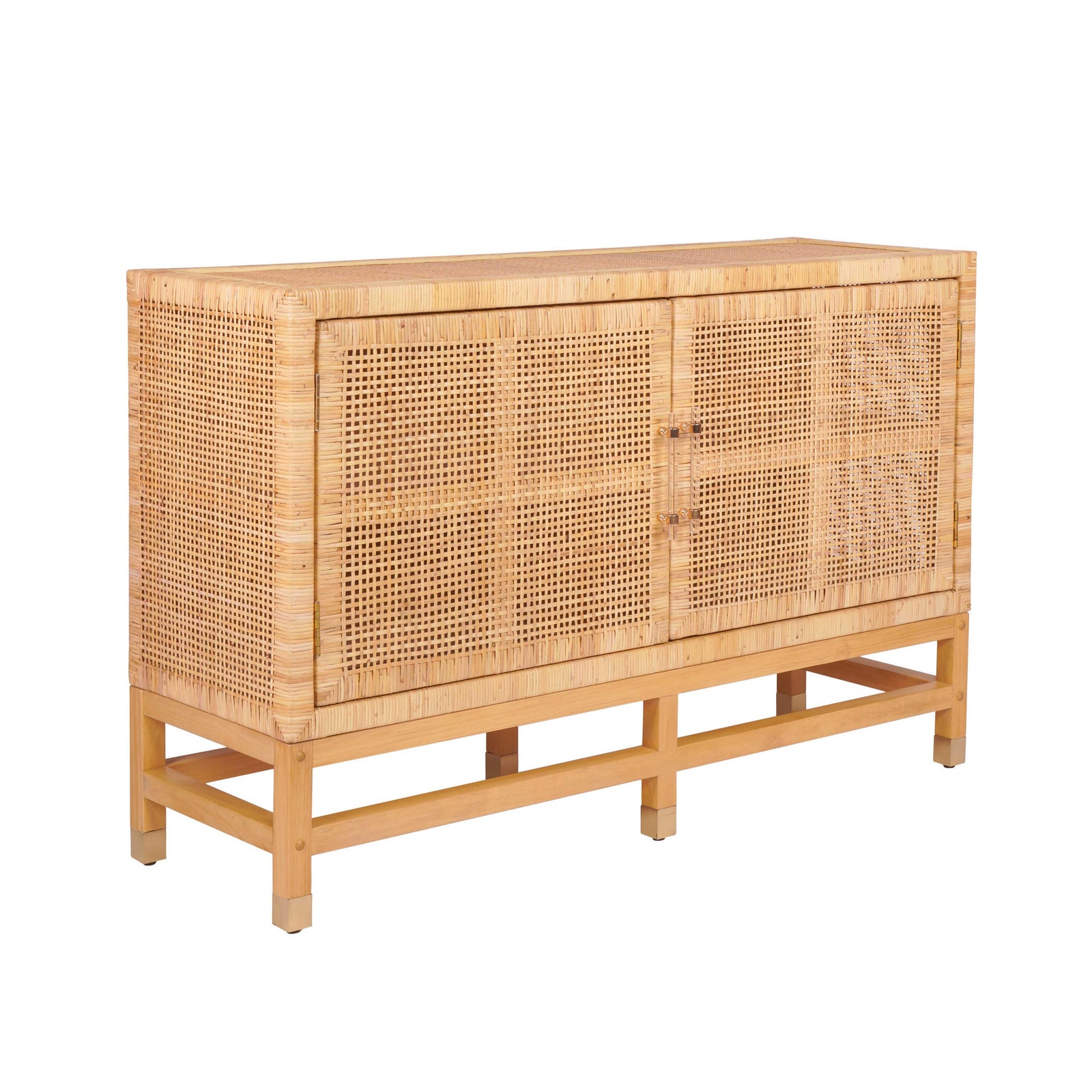 TOV Furniture Amara Natural Woven Rattan Buffet CABINETS