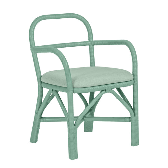 TOV Furniture Ginny Green Rattan Dining Chair - Set of 2 DINING CHAIRS