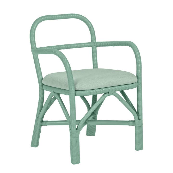 American Home Furniture | TOV Furniture - Ginny Green Rattan Dining Chair