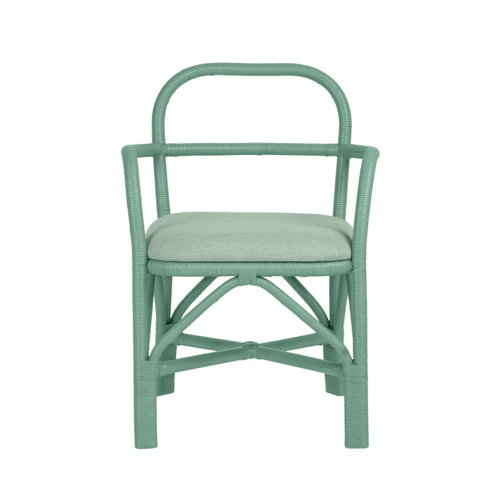 American Home Furniture | TOV Furniture - Ginny Green Rattan Dining Chair