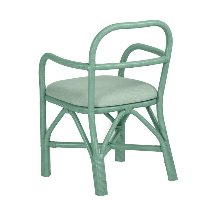 American Home Furniture | TOV Furniture - Ginny Green Rattan Dining Chair