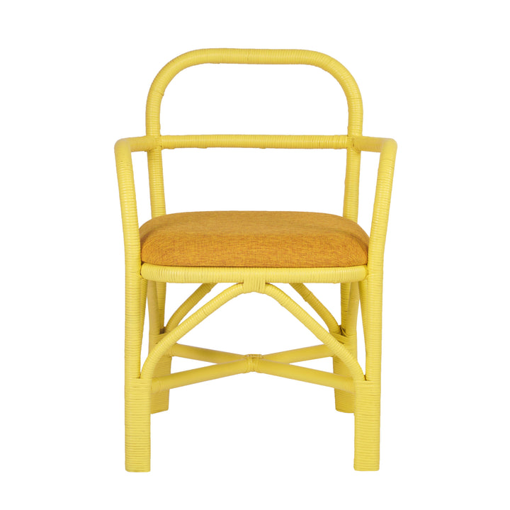 TOV Furniture Ginny Yellow Rattan Dining Chair - Set of 2 DINING CHAIRS
