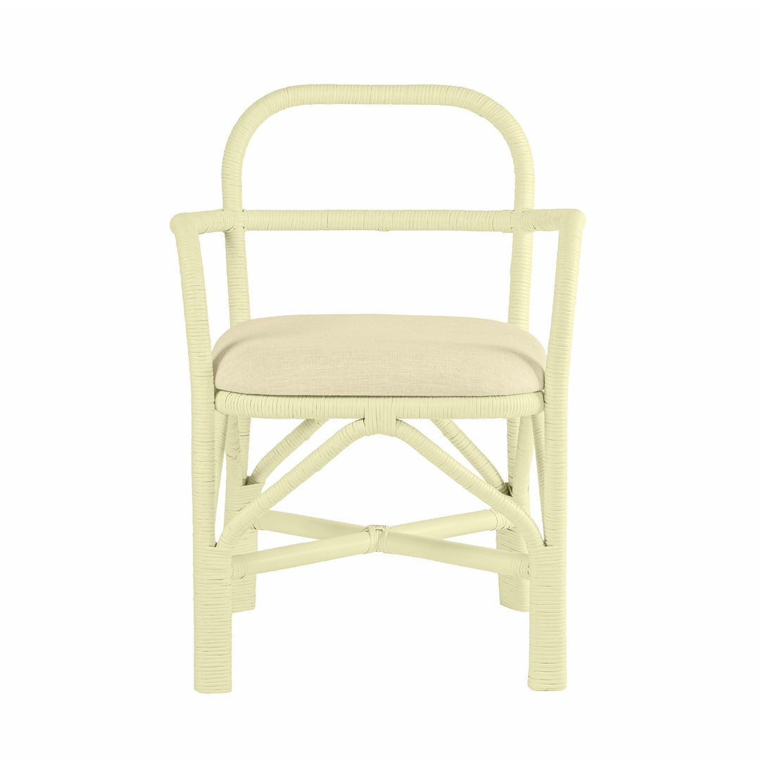 American Home Furniture | TOV Furniture - Ginny Cream Rattan Dining Chair