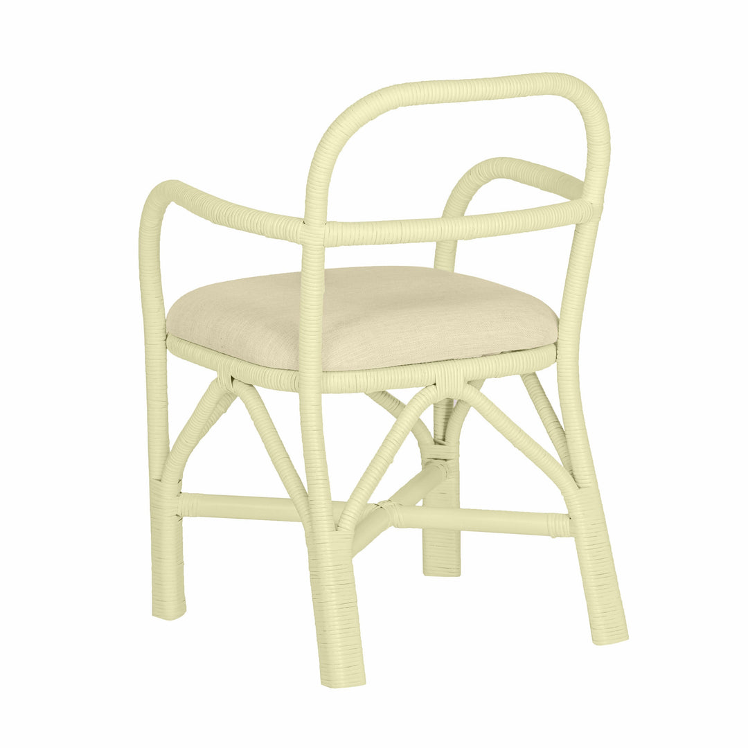 TOV Furniture Ginny Cream Rattan Dining Chair - Set of 2 DINING CHAIRS