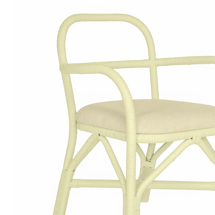 American Home Furniture | TOV Furniture - Ginny Cream Rattan Dining Chair