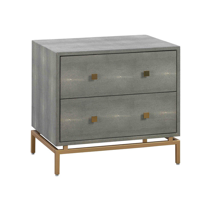 TOV Furniture Pesce Shagreen Nightstand NIGHTSTANDS