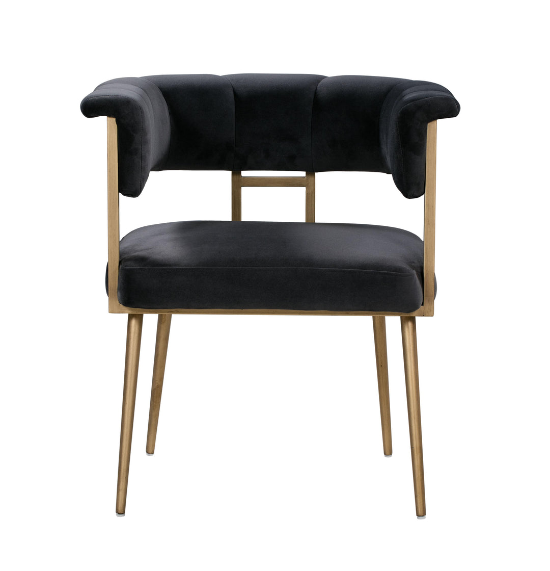 American Home Furniture | TOV Furniture - Astrid Grey Velvet Chair